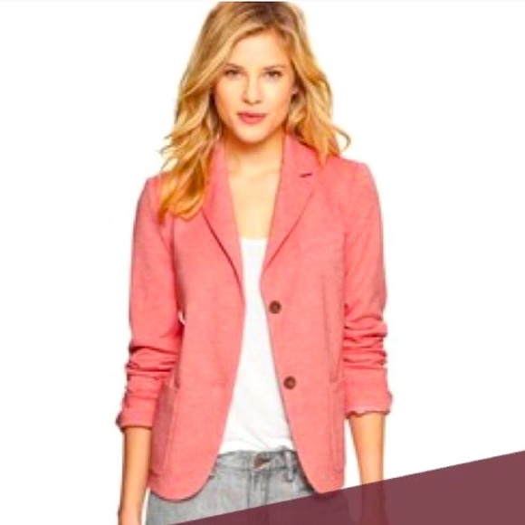 SOLD - Chadwicks // salmon colored blazer - Picture 2 of 10